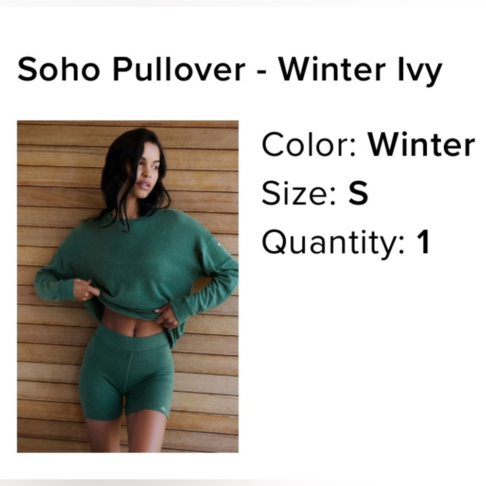 Alo Yoga Soho Crew Neck Pullover - Winter Ivy
